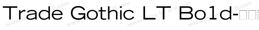 Trade Gothic LT Bo1d字体转换